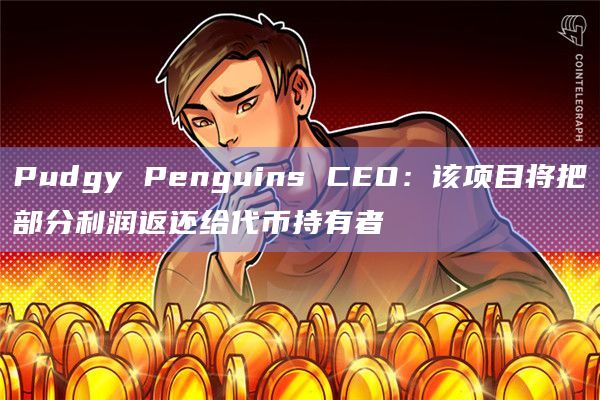 Pudgy Penguins CEO:该项目将把部分利润返还给代币持有者插图 Pudgy Penguins CEO:该项目将把部分利润返还给代币持有者
