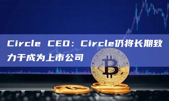 Circle CEO:Circle仍将长期致力于成为上市公司插图 Circle CEO:Circle仍将长期致力于成为上市公司