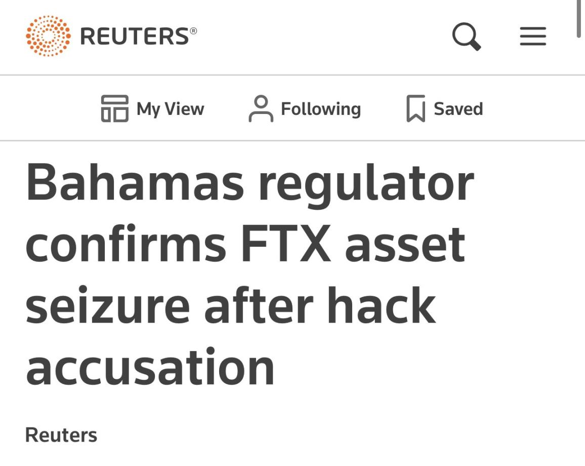 FTX黑客是巴哈马官员？ 辟谣关于FTX暴雷的几个谣言