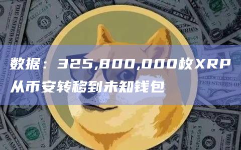 数据：325,800,000枚XRP从币安转移到未知钱包