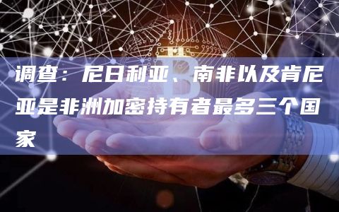 调查:尼日利亚、南非以及肯尼亚是非洲加密持有者最多三个国家插图 调查:尼日利亚、南非以及肯尼亚是非洲加密持有者最多三个国家