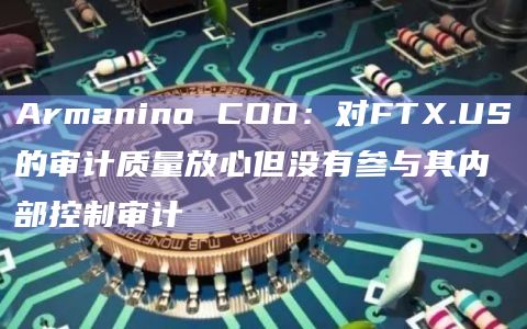 Armanino COO:对FTX.US的审计质量放心但没有参与其内部控制审计插图 Armanino COO:对FTX.US的审计质量放心但没有参与其内部控制审计