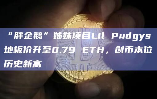“胖企鹅”姊妹项目Lil Pudgys地板价升至0.79 ETH，创币本位历史新高