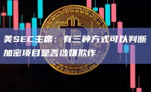 美SEC主席:有三种方式可以判断加密项目是否涉嫌欺诈插图 美SEC主席:有三种方式可以判断加密项目是否涉嫌欺诈