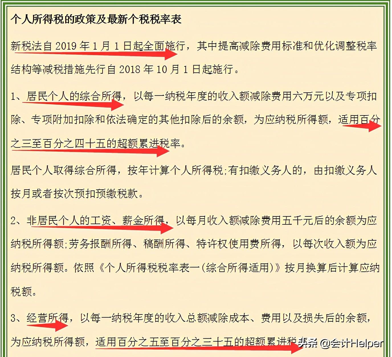 最新个人所得税税率表（最新个人所得税税率表2021）
