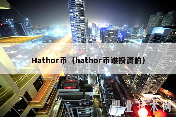 Hathor币(hathor币谁投资的)插图 Hathor币(hathor币谁投资的)