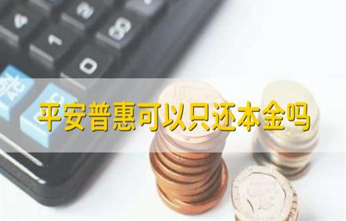 平安惠普只需要还利息吗? 平安惠普只要还本金吗?插图 平安惠普只需要还利息吗? 平安惠普只要还本金吗?