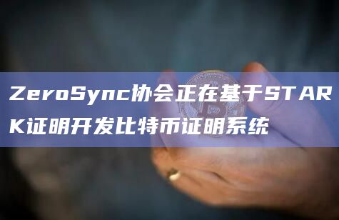 ZeroSync协会正在基于STARK证明开发比特币证明系统插图 ZeroSync协会正在基于STARK证明开发比特币证明系统