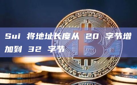Sui 将地址长度从 20 字节增加到 32 字节