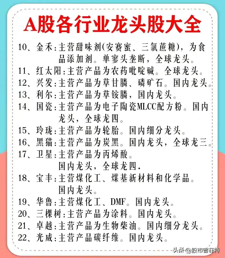 龙头股票有哪些（券商龙头股票有哪些）