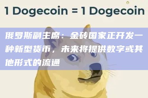俄罗斯副主席：金砖国家正开发一种新型货币，未来将提供数字或其他形式的流通