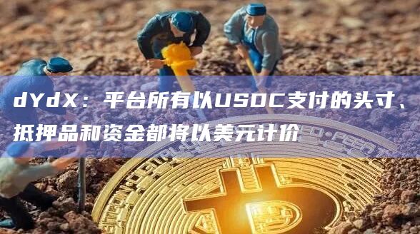 dYdX：平台所有以USDC支付的头寸、抵押品和资金都将以美元计价