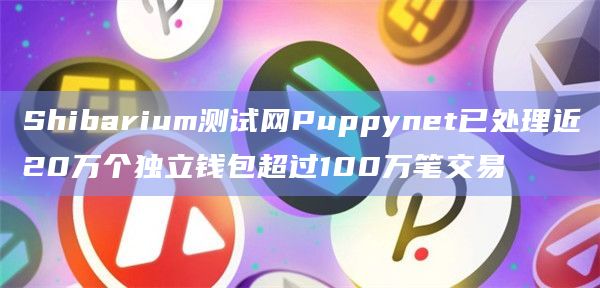 Shibarium测试网Puppynet已处理近20万个独立钱包超过100万笔交易插图 Shibarium测试网Puppynet已处理近20万个独立钱包超过100万笔交易