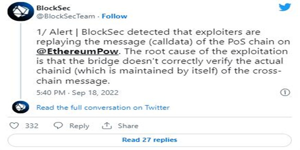 ETHW确认合约漏洞利用 驳回重放攻击索赔插图 ETHW确认合约漏洞利用 驳回重放攻击索赔