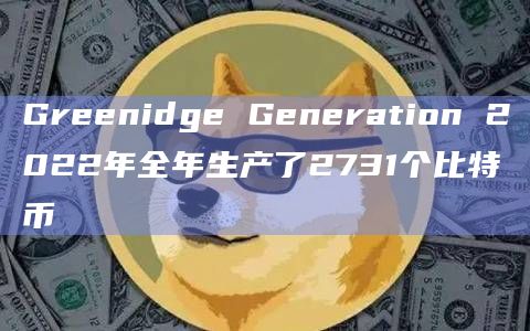 Greenidge Generation 2022年全年生产了2731个比特币插图 Greenidge Generation 2022年全年生产了2731个比特币