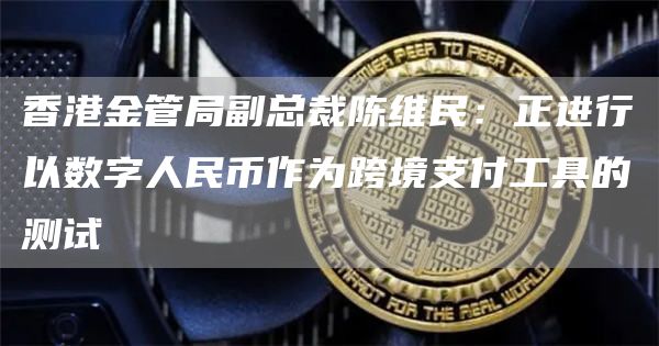 香港金管局副总裁陈维民：正进行以数字人民币作为跨境支付工具的测试