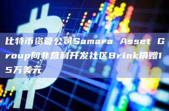 比特币资管公司Samara Asset Group向非营利开发社区Brink捐赠15万美元