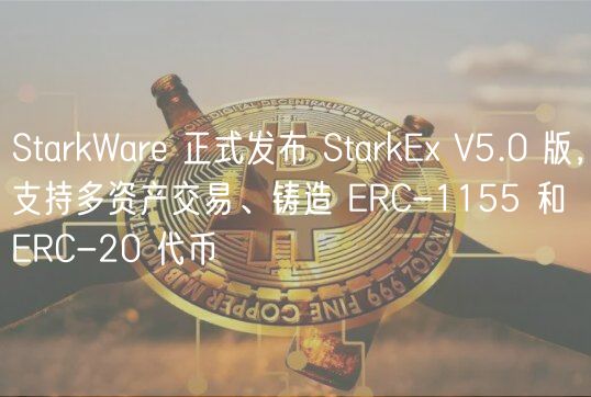 StarkWare 正式发布 StarkEx V5.0 版,支持多资产交易、铸造 ERC-1155 和 ERC-20 代币插图 StarkWare 正式发布 StarkEx V5.0 版,支持多资产交易、铸造 ERC-1155 和 ERC-20 代币