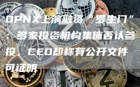 OPNX上演融资“罗生门”:多家投资机构集体否认参投,CEO却称有公开文件可证明插图 OPNX上演融资“罗生门”:多家投资机构集体否认参投,CEO却称有公开文件可证明