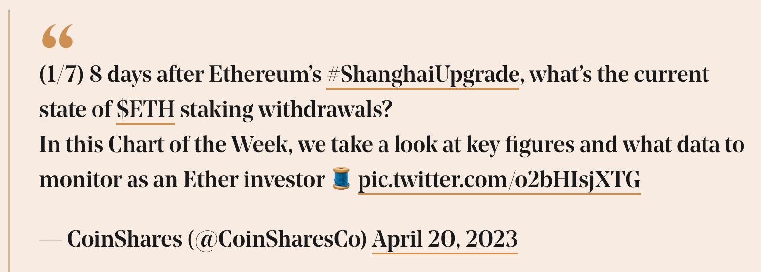 上海升级后以太坊质押的现状如何?插图 上海升级后以太坊质押的现状如何?