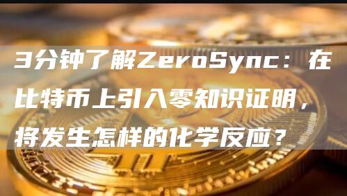 3分钟了解ZeroSync:在比特币上引入零知识证明,将发生怎样的化学反应?插图 3分钟了解ZeroSync:在比特币上引入零知识证明,将发生怎样的化学反应?