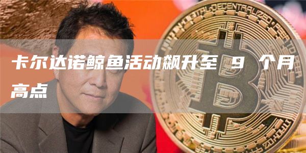 卡尔达诺鲸鱼活动飙升至 9 个月高点
