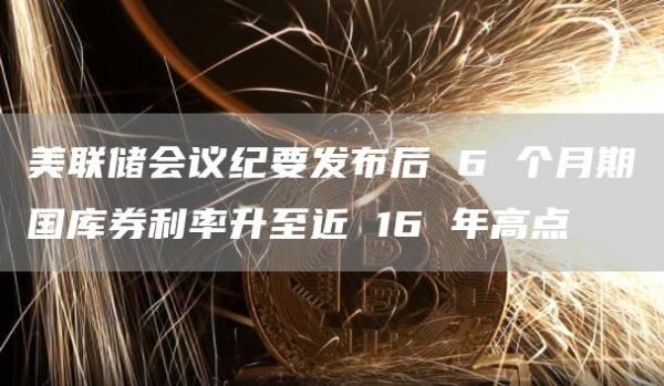 美联储会议纪要发布后 6 个月期国库券利率升至近 16 年高点