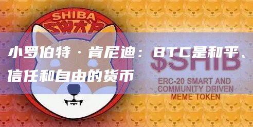 小罗伯特·肯尼迪：BTC是和平、信任和自由的货币