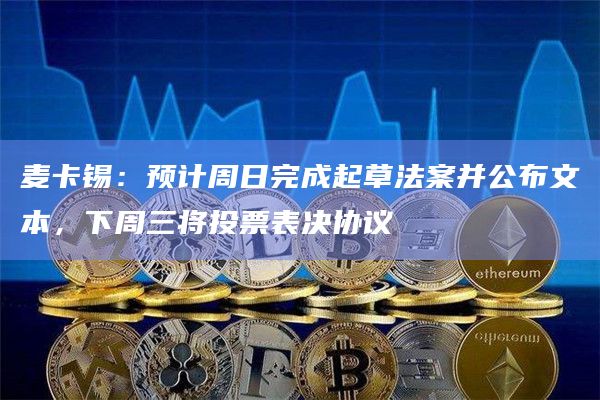 麦卡锡：预计周日完成起草法案并公布文本，下周三将投票表决协议