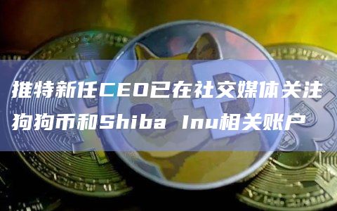 推特新任CEO已在社交媒体关注狗狗币和Shiba Inu相关账户插图 推特新任CEO已在社交媒体关注狗狗币和Shiba Inu相关账户