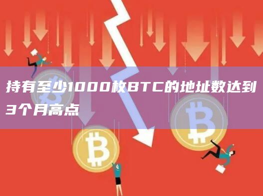 持有至少1000枚BTC的地址数达到3个月高点