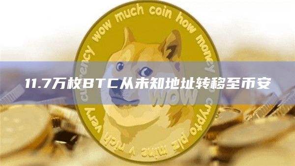11.7万枚BTC从未知地址转移至币安