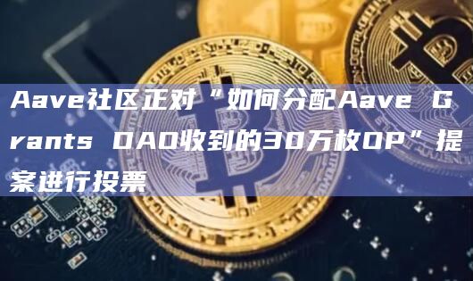 Aave社区正对“如何分配Aave Grants DAO收到的30万枚OP”提案进行投票插图 Aave社区正对“如何分配Aave Grants DAO收到的30万枚OP”提案进行投票