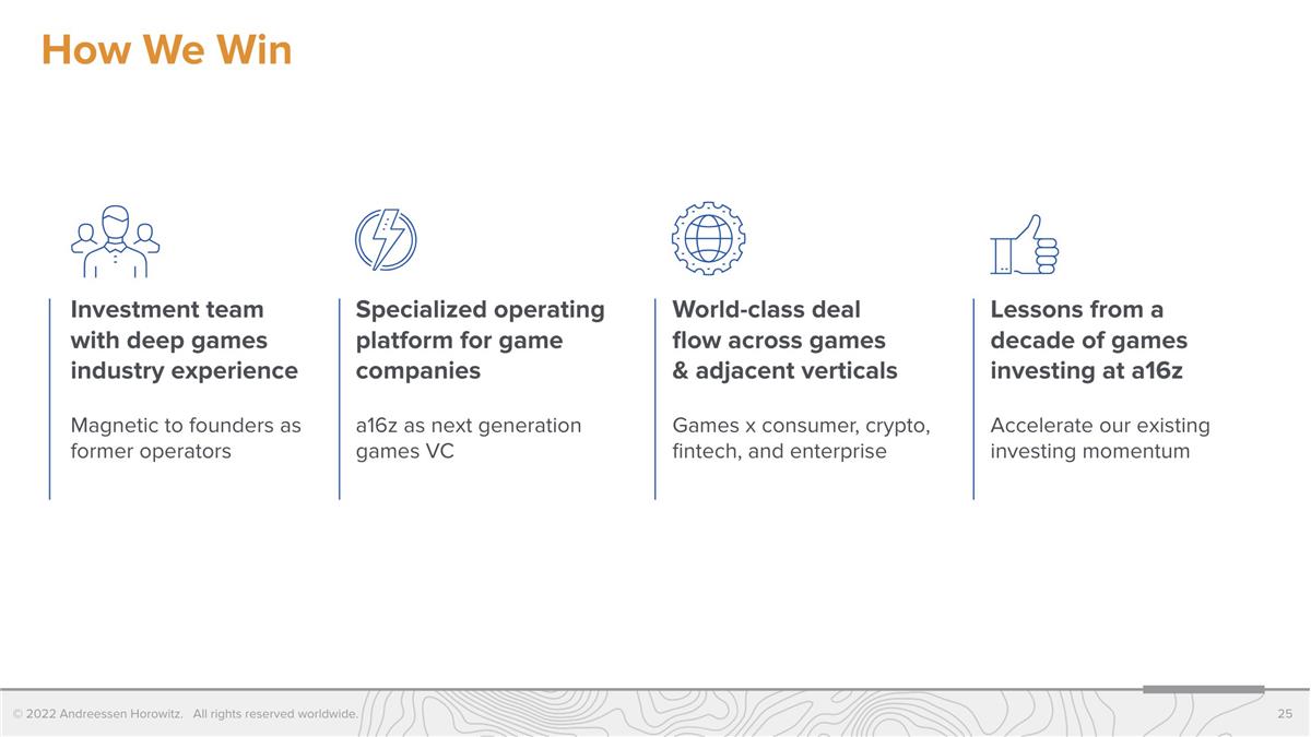 解读 a16z：6 亿美元游戏基金募资 Deck，为什么选择下注游戏？