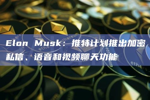 Elon Musk:推特计划推出加密私信、语音和视频聊天功能插图 Elon Musk:推特计划推出加密私信、语音和视频聊天功能