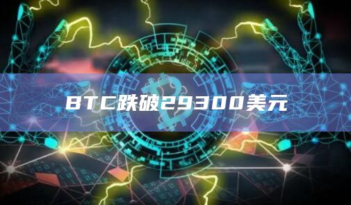 BTC跌破29300美元