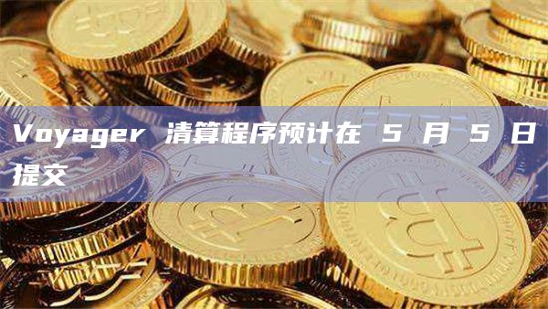 Voyager 清算程序预计在 5 月 5 日提交插图 Voyager 清算程序预计在 5 月 5 日提交