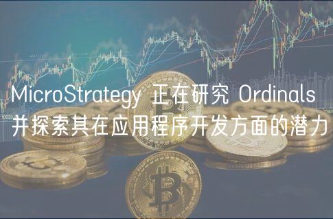 MicroStrategy 正在研究 Ordinals 并探索其在应用程序开发方面的潜力插图 MicroStrategy 正在研究 Ordinals 并探索其在应用程序开发方面的潜力