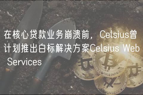 在核心贷款业务崩溃前,Celsius曾计划推出白标解决方案Celsius Web Services插图 在核心贷款业务崩溃前,Celsius曾计划推出白标解决方案Celsius Web Services