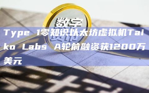 Type 1零知识以太坊虚拟机Taiko Labs A轮前融资获1200万美元插图 Type 1零知识以太坊虚拟机Taiko Labs A轮前融资获1200万美元