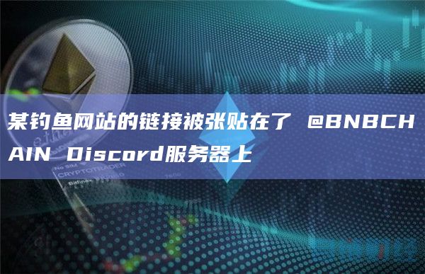 某钓鱼网站的链接被张贴在了 @BNBCHAIN Discord服务器上
