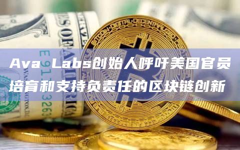 Ava Labs创始人呼吁美国官员培育和支持负责任的区块链创新