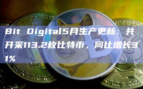 Bit Digital5月生产更新:共开采113.2枚比特币,同比增长31%插图 Bit Digital5月生产更新:共开采113.2枚比特币,同比增长31%