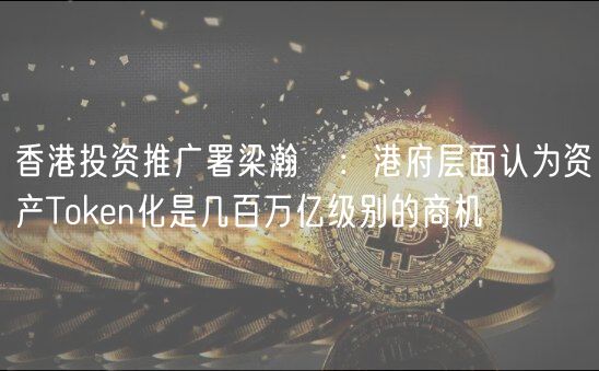 香港投资推广署梁瀚璟:港府层面认为资产Token化是几百万亿级别的商机插图 香港投资推广署梁瀚璟:港府层面认为资产Token化是几百万亿级别的商机