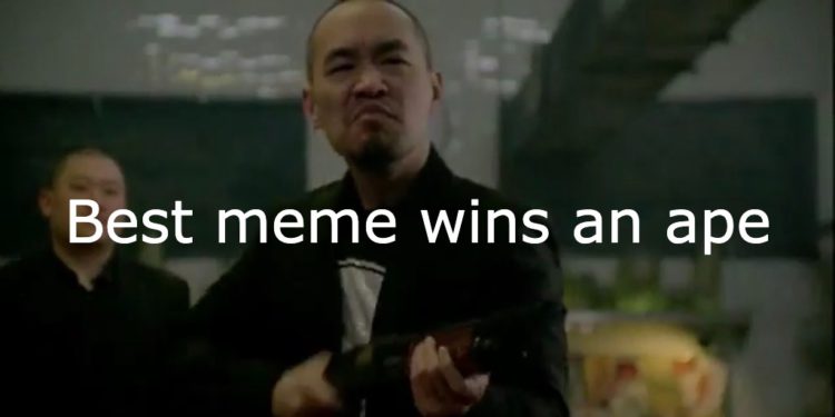 黄立成发起Twitter模因图大赛、赢者送一只APE!反遭群嘲插图 黄立成发起Twitter模因图大赛、赢者送一只APE!反遭群嘲