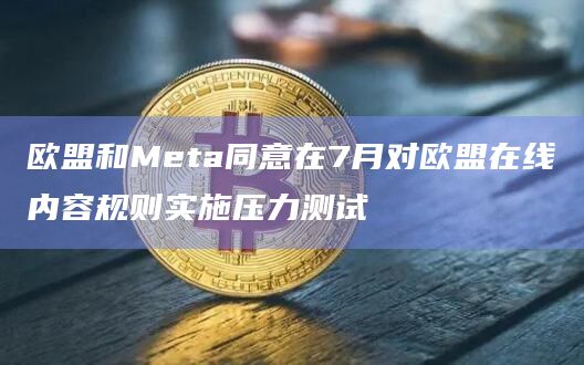 欧盟和Meta同意在7月对欧盟在线内容规则实施压力测试插图 欧盟和Meta同意在7月对欧盟在线内容规则实施压力测试