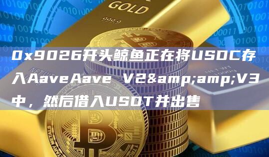 0x9026开头鲸鱼正在将USDC存入AaveAave V2&V3中，然后借入USDT并出售