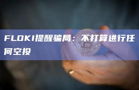 FLOKI提醒骗局：不打算进行任何空投