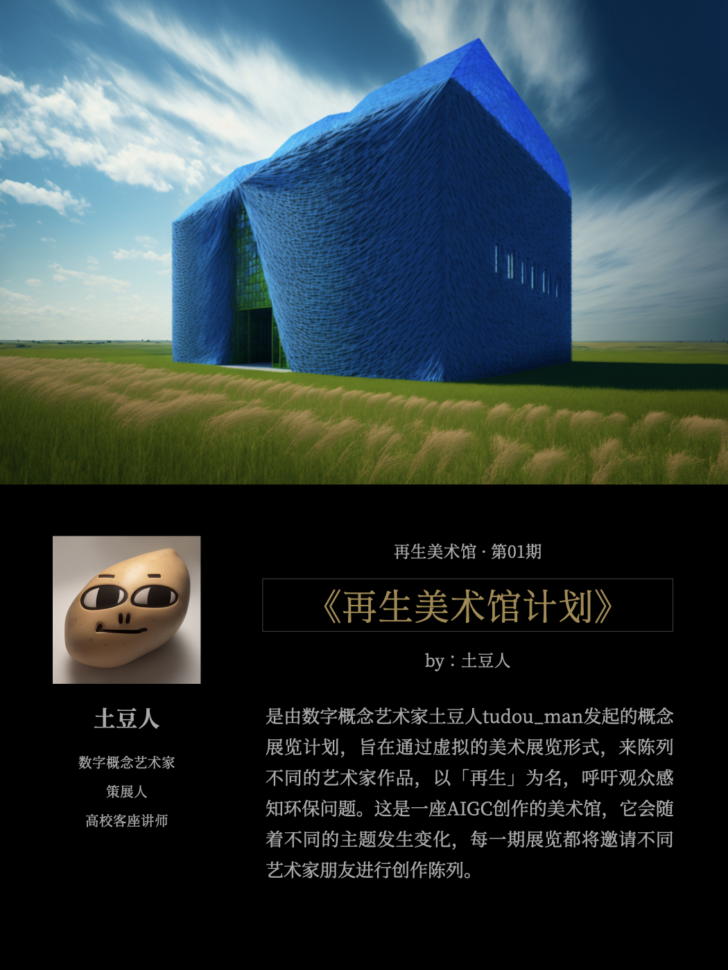 对话土豆人：辞去广告创意合伙人，他在小红书做AIGC艺术家