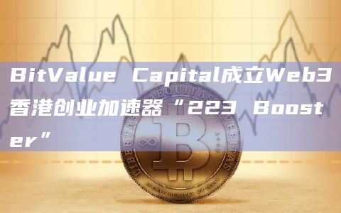 BitValue Capital成立Web3香港创业加速器“223 Booster”插图 BitValue Capital成立Web3香港创业加速器“223 Booster”